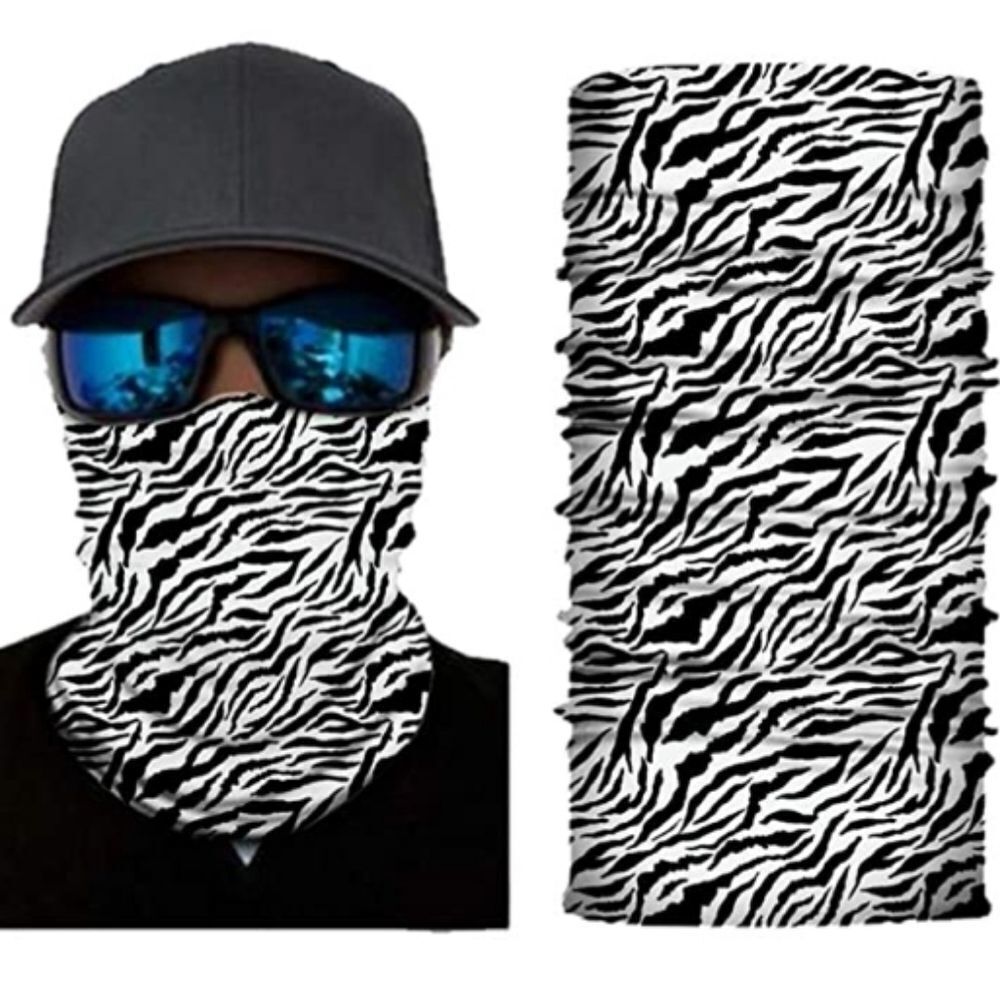 Zebra Gaiter Headband Mask